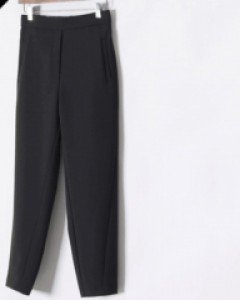34955/기모 절개라인 슬림 정장팬츠