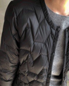 38393/[덕다운]휴대용 경량 숏패딩