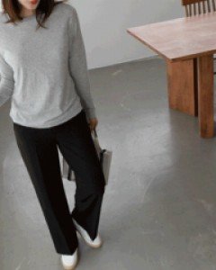 45966/베이직 컷팅 티셔츠
