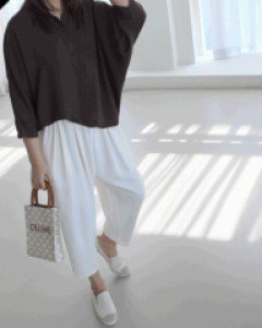 46145/카라넥 가오리언발 블라우스