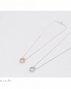 a3446/핵진주 더블링 네크리스