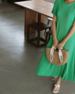 [30%세일}47601/플리츠 텐션 쿨원피스