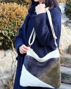 페이크퍼 털 크로스백 G18745