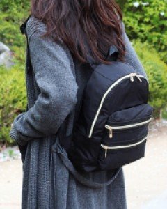 여성 수납좋은 캐주얼 지퍼백팩 B10465