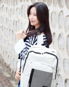 남여공용 메쉬주머니 캐주얼 학생 백팩 B13607