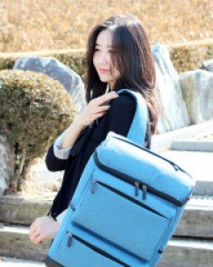 남여공용 학생 캐주얼 지퍼 백팩 B13597