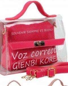 투명 PVC 크로스백 G18809