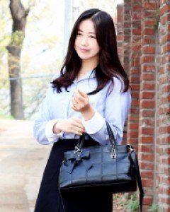 리본장식 크로스 토트백 S7735