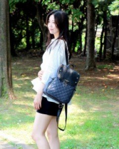누빔 퀼팅 미니 백팩 B18564