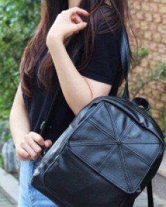 여성 블랙 미니 백팩 K30772