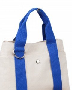 면 캔버스 미니 토트 크로스백 K22211