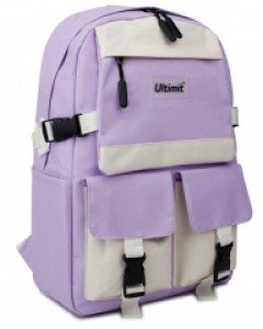 버클 장금 포켓 투톤 학생 여행 백팩 책가방 B13774