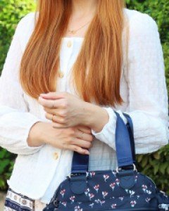 플라워 기하학 패턴 무늬 토드 크로스백 G12101