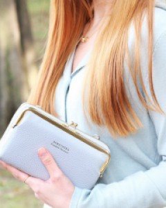 분리형 단색 휴대폰 가방 지갑형 크로스백 K24055