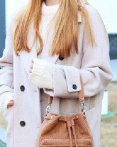 가벼운 코듀로이 버킷백 미니 크로스백 K22806