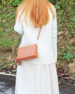 3 Zip 미니 태슬 소가죽 크로스백 S94521