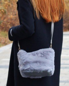 페이크 퍼미니 크로스백 털가방 K22236
