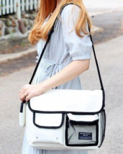 가벼운 남여공용 지퍼 메신저 크로스백 K72187