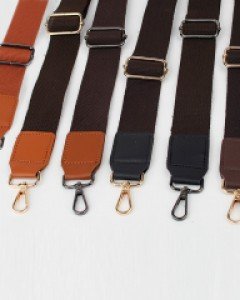 면 웨빙 브라운 크로스끈 흑니켈 스트랩 CB101