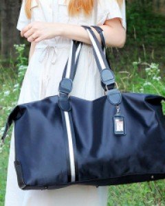 빅 사이즈 검은색 여행 보스턴 크로스백 옷 짐 가방 K21168