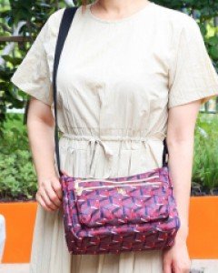 로젠 패턴 여성 미니 지퍼 크로스백 GC2062