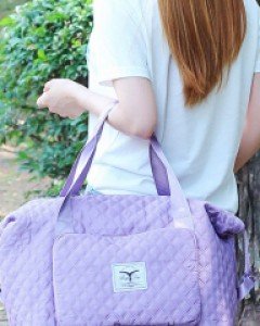 누빔 퀼팅 확장형 여행 보스턴 가방 숄더백 A11283