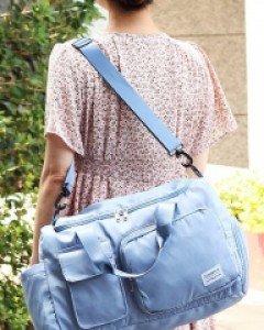 가벼운 옷 짐 가방 여행 보스턴 투톤 크로스백 A11284