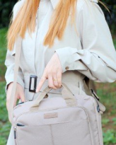 수납력 좋은 캔버스 사무가방 메신저 크로스백 K16680