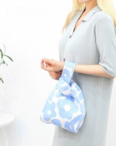 가벼운 패턴 니트 뜨개가방 K40615