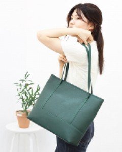 사피아노 무지 숄더 지퍼 쇼퍼백 G18999