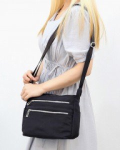 캐주얼 검은색 무지 크로스백 K71988