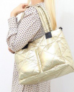 A4들어가는 누빔 패딩 숄더백 K22644