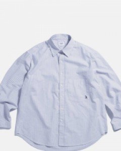 Oxford Over Shirt Grey Stripe