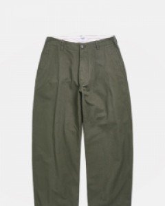 Wide Officer Pants Grey Olive