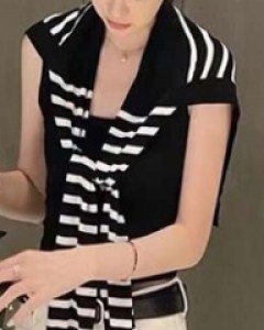 [해외] 스트라이프 타이 케이프탑 *23 New *2 colors