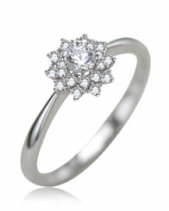 썬플라워반지(0.1ct)