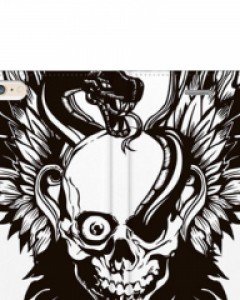 몬스퍼 스네이크스컬 지갑형 월릿 다이어리 핸드폰케이스 여권지갑