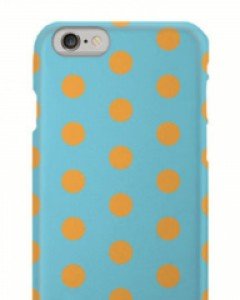 몬스퍼 도트패턴 슈가 블루 슬림하드 폰케이스 주문제작 (전기종)