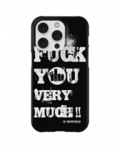 MSF045 FYVM 블랙 커플 슬림하드 폰케이스 주문제작 (전기종)