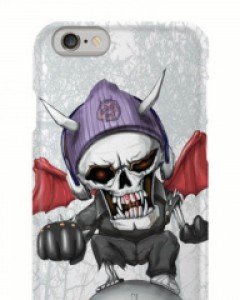 몬스퍼 엔젤스컬 슬림하드 폰케이스 주문제작 (전기종)