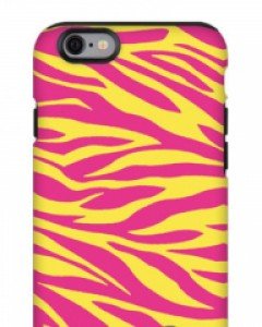 몬스퍼 지브라 패턴 옐로우 핑크 터프 폰케이스 (전기종)