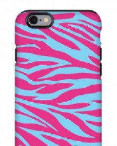 몬스퍼 지브라 패턴 블루 핑크 터프 폰케이스 (전기종)