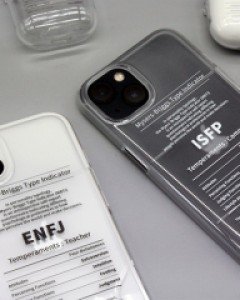 MBTi 굿즈 궁합 아이폰 젤리 젤하드 투명 카드 핸드폰 케이스 아이폰16프로