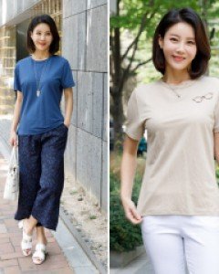 쿨텐션인견반팔티