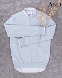 [ANDZ by ZIOZIA] [BE/95]메리노울 라운드 니트 (BLX3ER1001)