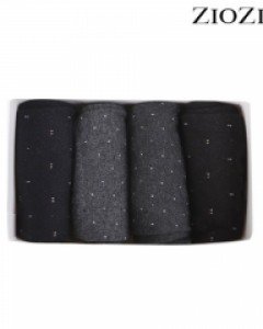 [지오지아] 마이크로 패턴 4PACK 장목 양말 (ABY5AY1472)