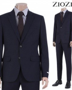 [지오지아] 스트레치 네이비 체크 데일리 정장세트 (ABY5SB1103_ABY5SP1103)