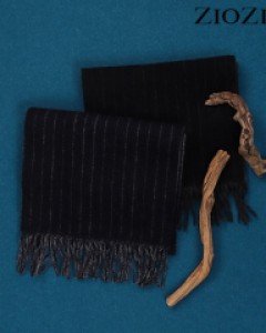 [지오지아] 캐시미어혼방 스트라이프 양면배색 머플러 (ABX5AM1402)