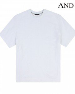 [ANDZ by ZIOZIA] 프론트 절개 오버핏 크루넥 티셔츠 (BZW2TR1101)