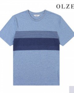 [올젠] 컬러 스트라이프 라운드 티셔츠 (ZOZ2TR1323)